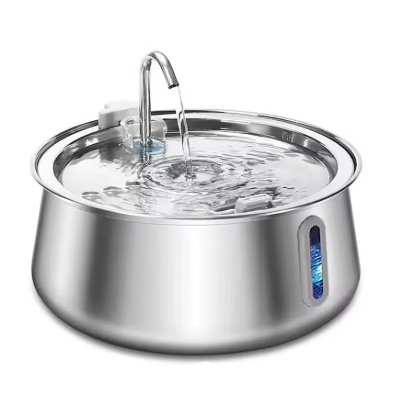 Fuente de agua PureFlow de acero inoxidable para perros y gatos